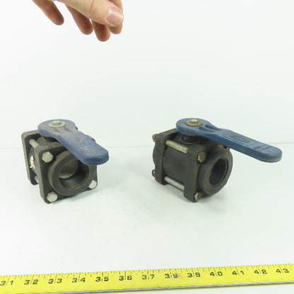 Dixon 1-1/4" Full Port Polypropylene Ball Valve Lot Of 2
