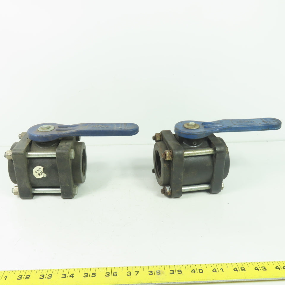 Dixon 1-1/4" Full Port Polypropylene Ball Valve Lot Of 2