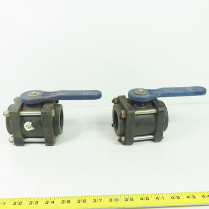 Dixon 1-1/4" Full Port Polypropylene Ball Valve Lot Of 2