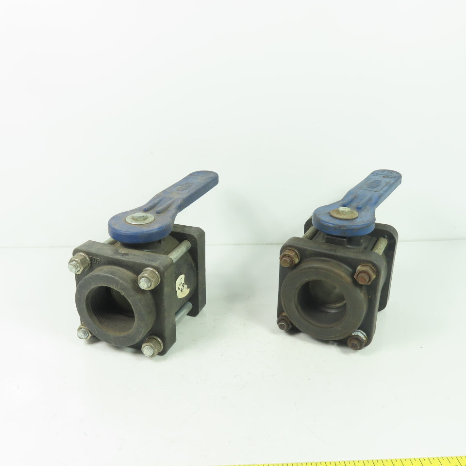 Dixon 1-1/4" Full Port Polypropylene Ball Valve Lot Of 2