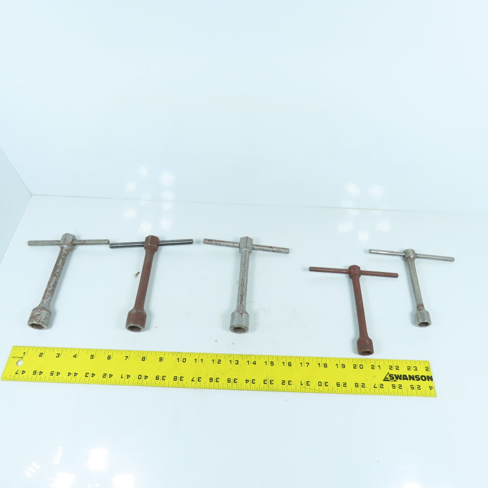 Armstrong & Williams 965D 967-A / 35-022 T-Handle 11/16" & 9/16" Wrench Lot Of 5