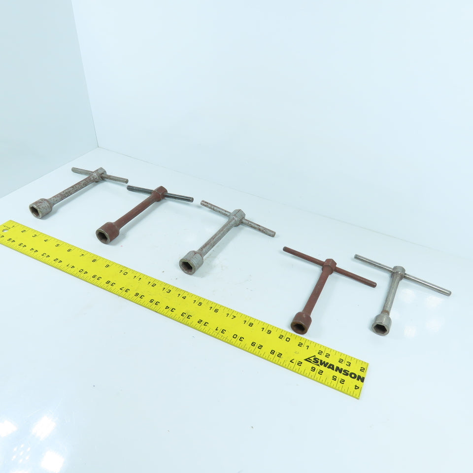 Armstrong & Williams 965D 967-A / 35-022 T-Handle 11/16" & 9/16" Wrench Lot Of 5