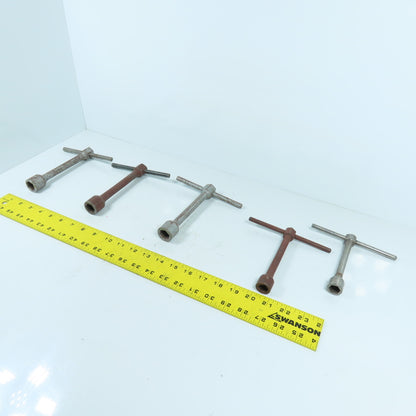 Armstrong & Williams 965D 967-A / 35-022 T-Handle 11/16" & 9/16" Wrench Lot Of 5
