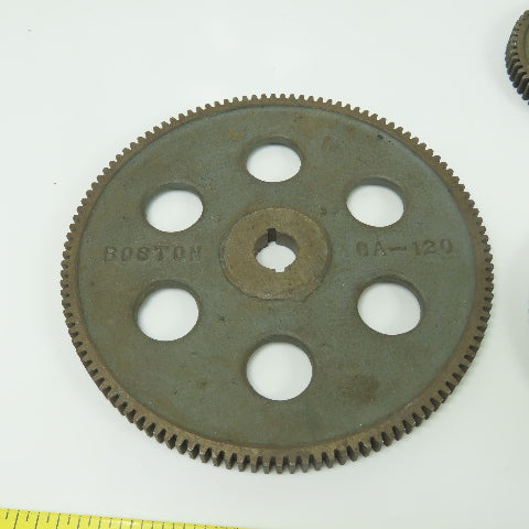 Boston Gear Cast Iron Change Gear Sizes From GA 120 - GA 60 Mixed Lot Of 7