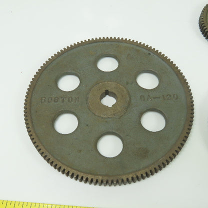 Boston Gear Cast Iron Change Gear Sizes From GA 120 - GA 60 Mixed Lot Of 7