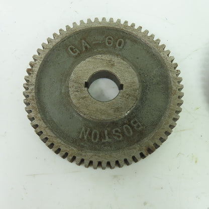 Boston Gear Cast Iron Change Gear Sizes From GA 120 - GA 60 Mixed Lot Of 7