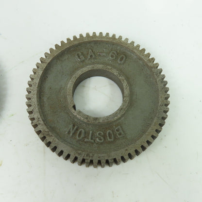 Boston Gear Cast Iron Change Gear Sizes From GA 120 - GA 60 Mixed Lot Of 7