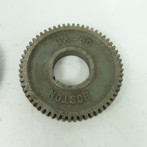 Boston Gear Cast Iron Change Gear Sizes From GA 120 - GA 60 Mixed Lot Of 7
