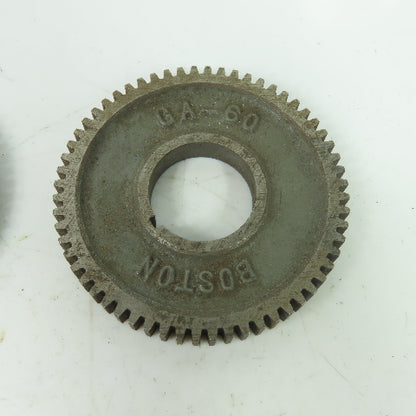 Boston Gear Cast Iron Change Gear Sizes From GA 120 - GA 60 Mixed Lot Of 7