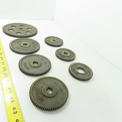 Boston Gear Cast Iron Change Gear Sizes From GA 120 - GA 60 Mixed Lot Of 7