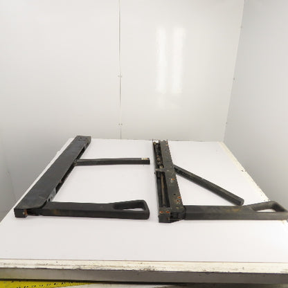 Yale NTA030SBEM48TV13 Narrow Aisle Forklift Fold-Down Safety Rail Guard Set Of 2