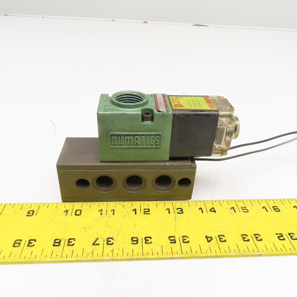 Numatics 11SAD4000 Pneumatic Solenoid Valve 110/120V Coil