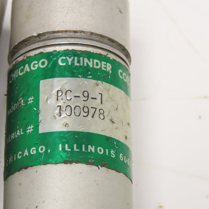 Chicago PC-9-1 1" Bore 1" Stroke Air Return Single Acting Air Cylinder Lot Of 2