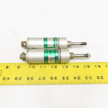 Chicago PC-9-1 1" Bore 1" Stroke Air Return Single Acting Air Cylinder Lot Of 2