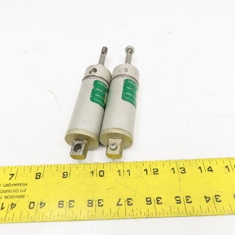 Chicago PC-9-1 1" Bore 1" Stroke Air Return Single Acting Air Cylinder Lot Of 2