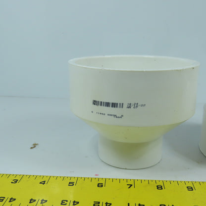 Charlotte 4" x 2" PVC Reducer Adapter Slip Coupling Lot Of 3