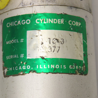 Chicago Cylinder DR-1643 1-1/2" Bore 3" Double Stroke Air Cylinder