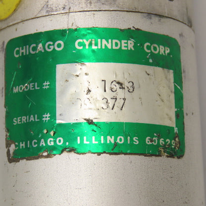 Chicago Cylinder DR-1643 1-1/2" Bore 3" Double Stroke Air Cylinder