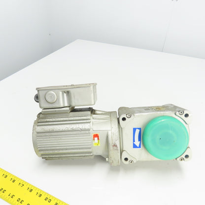 Tsubaki HMTA010-30H480HH 1:480 Ratio Gear Hypoid Motor 0.1KW 3Ph 200/220V