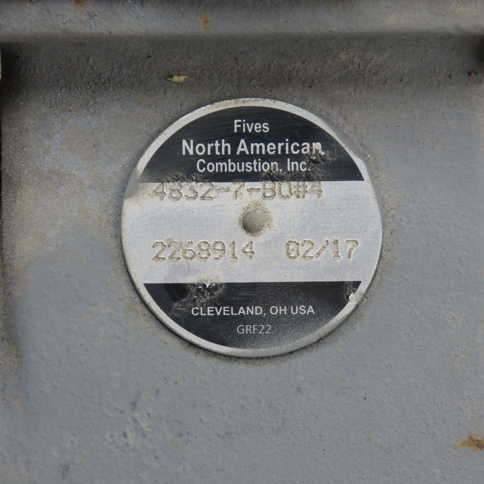 North American 4832-7-B0#4 Flame Burner 2-1/2" NPT And 4" NPT 2268914 Q2/17