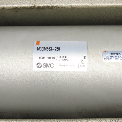 SMC MGGMB63-250 Pneumatic Guided Cylinder 145PSI 250mm Stroke