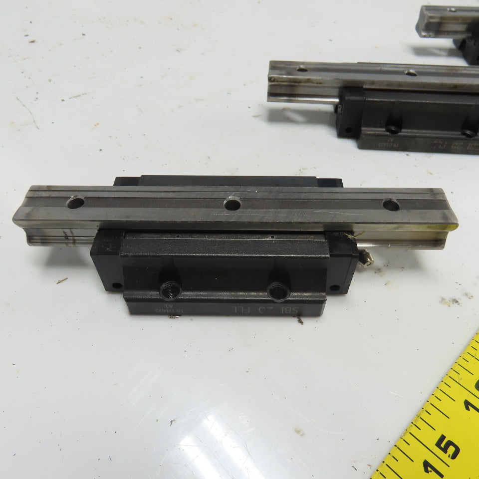 20mm Wide x 16.6mm Height Linear Guide Rail 165mm Long W/ Block Lot Of 4