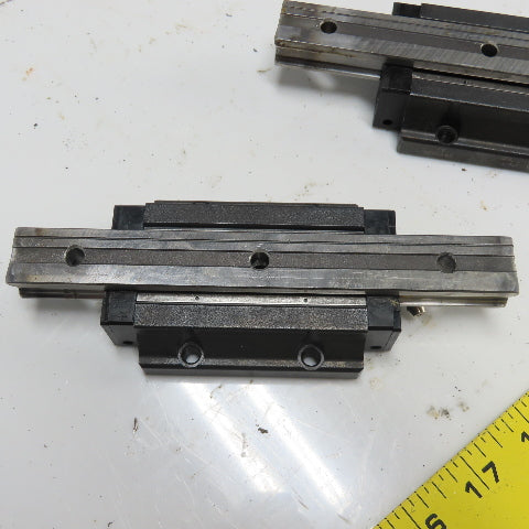 20mm Wide x 16.6mm Height Linear Guide Rail 165mm Long W/ Block Lot Of 4