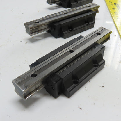 20mm Wide x 16.6mm Height Linear Guide Rail 165mm Long W/ Block Lot Of 4