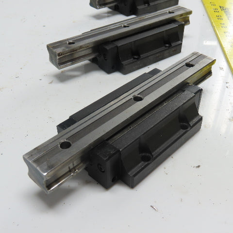 20mm Wide x 16.6mm Height Linear Guide Rail 165mm Long W/ Block Lot Of 4