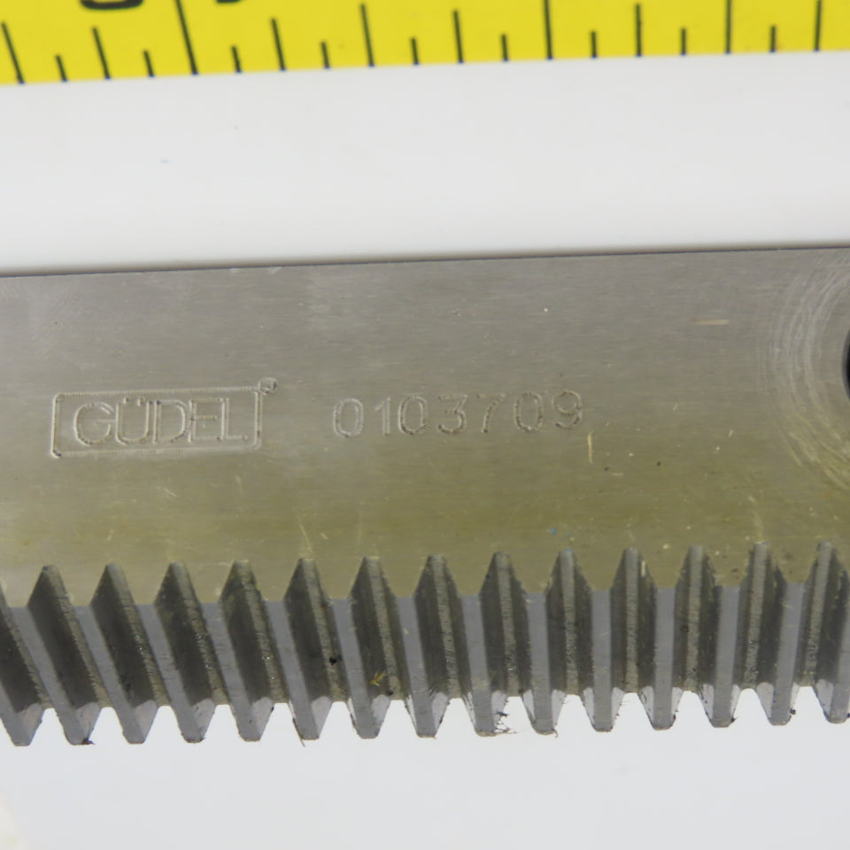 Gudel 0103709 30mm x 30mm Gear Rack Guideway 1230mm OAL 20° Pressure Angle