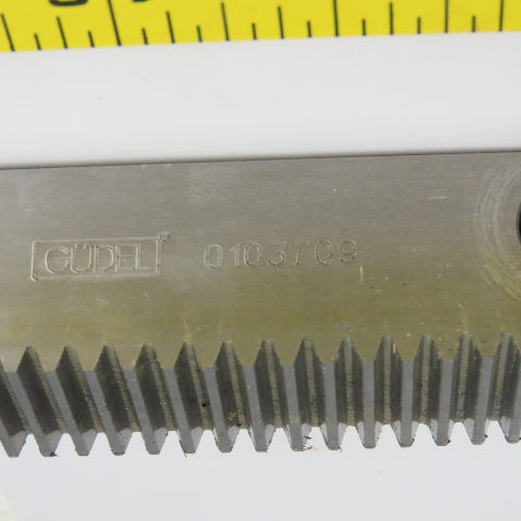Gudel 0103709 30mm x 30mm Gear Rack Guideway 1230mm OAL 20° Pressure Angle