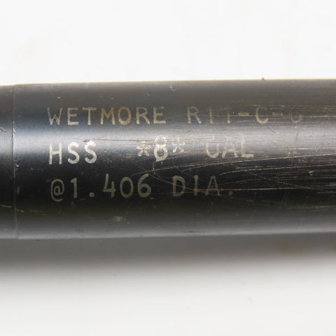 Wetmore 1.406" Diam 6 Flute Adjustable Chucking Reamer 13/16" Shank 8" OAL