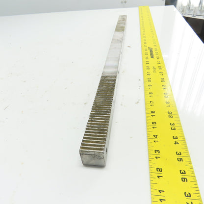 30mm x 30mm Gear Rack Guideway 630 mm OAL 20° Pressure Angle