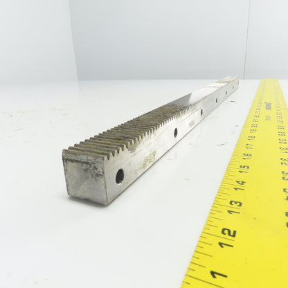 30mm x 30mm Gear Rack Guideway 630 mm OAL 20° Pressure Angle