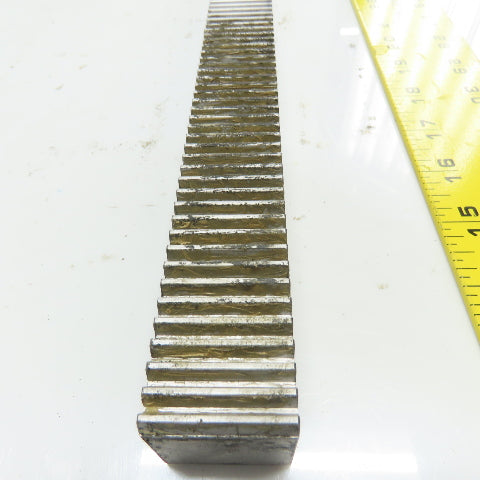 30mm x 30mm Gear Rack Guideway 630 mm OAL 20° Pressure Angle