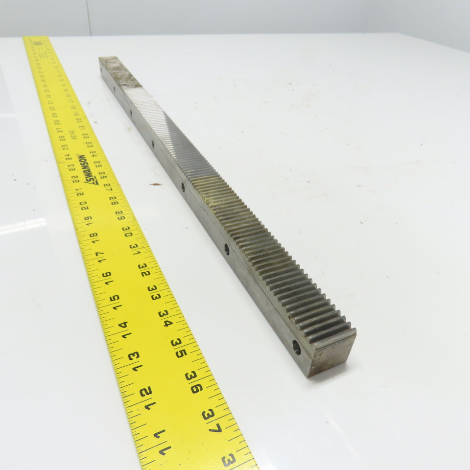30mm x 30mm Gear Rack Guideway 630 mm OAL 20° Pressure Angle