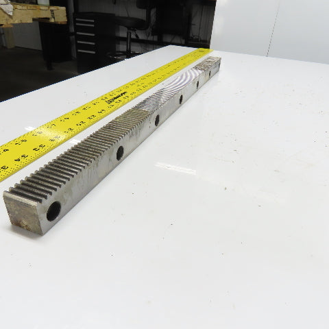 30mm x 30mm Gear Rack Guideway 630 mm OAL 20° Pressure Angle