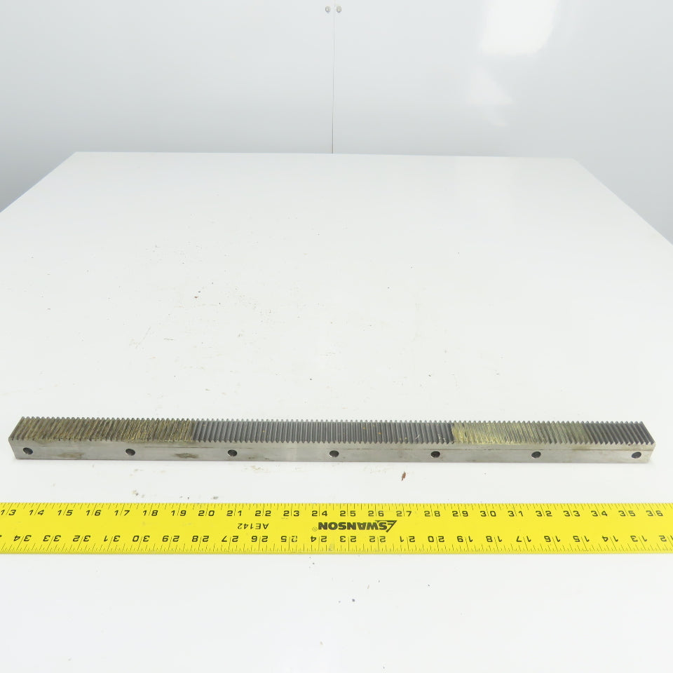 30mm x 30mm Gear Rack Guideway 630 mm OAL 20° Pressure Angle