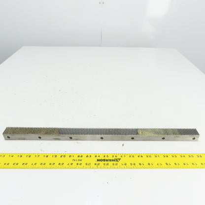 30mm x 30mm Gear Rack Guideway 630 mm OAL 20° Pressure Angle