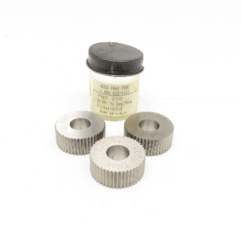 Accu-Trak PHS 212 12 TPI Form Roller 90° Form 1-1/4" x 1/2" x 1/2" Set Of 3
