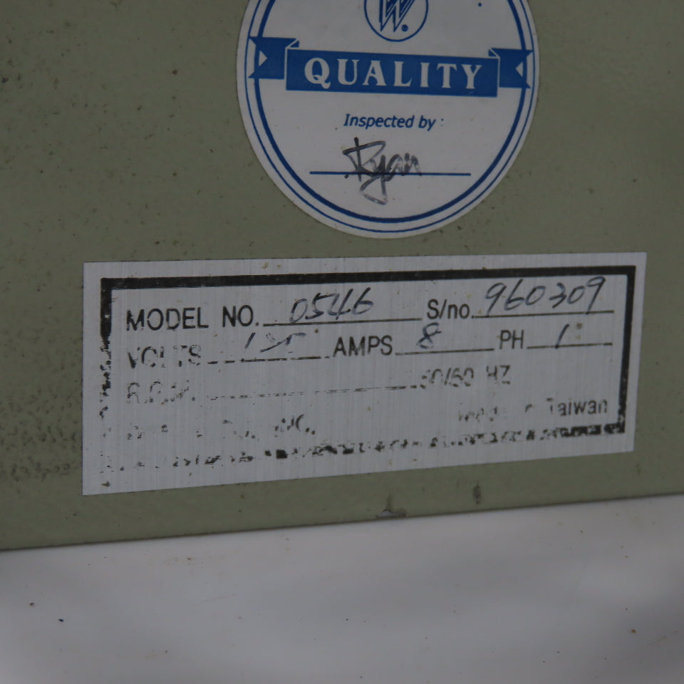 W & W Co. Model 0546 8" x 8" Vulcanizer For Rubber Molds 120V 50/60Hz