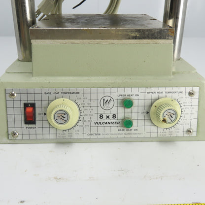 W & W Co. Model 0546 8" x 8" Vulcanizer For Rubber Molds 120V 50/60Hz