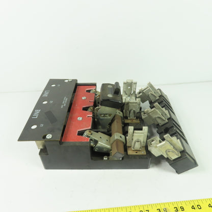 General Electric THMC34 QMW Fusible Disconnect Switch 600V 200A W/ Bottom Block