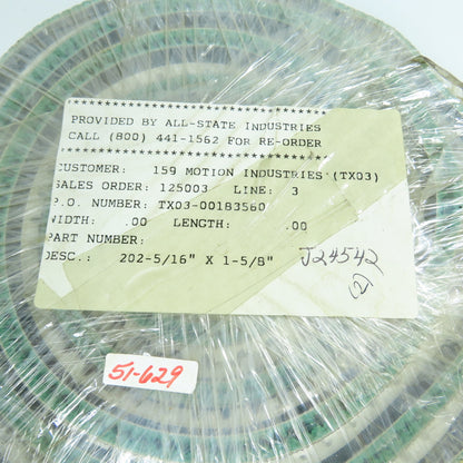 All State Industries 202-5/16" x 1-5/8" Endless Rough Rubber Conveyor Belt