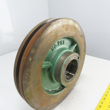 Chicago Rivet ND251 14"OD Flywheel Pulley 1-3/16"Bore From Rivet Setting Machine