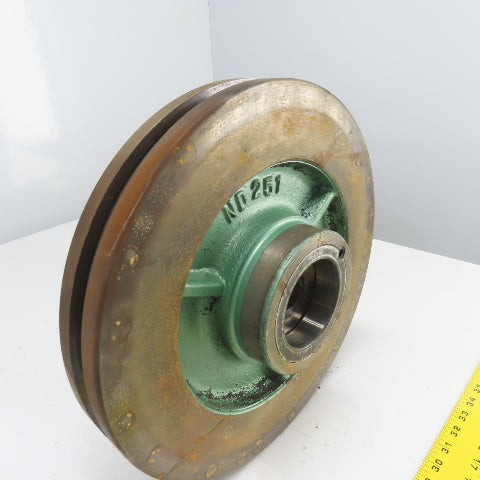 Chicago Rivet ND251 14"OD Flywheel Pulley 1-3/16"Bore From Rivet Setting Machine