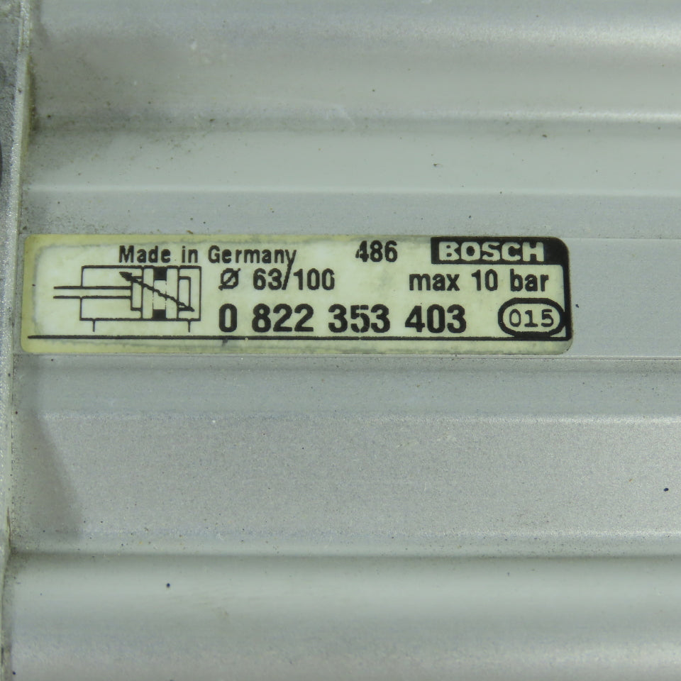 Bosch 0 822 353 403 Double Acting Air Cylinder 63mm Bore 100mm Bore 20mm Rod