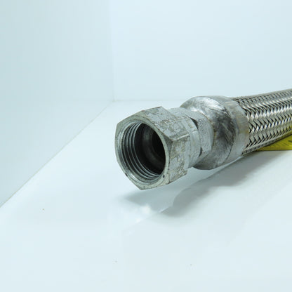 5/8" Stainless Steel Braided Hydraulic Hose 7/16" Swivel Female 36" OAL