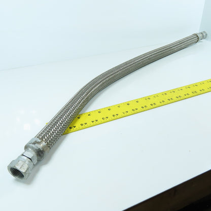 5/8" Stainless Steel Braided Hydraulic Hose 7/16" Swivel Female 36" OAL