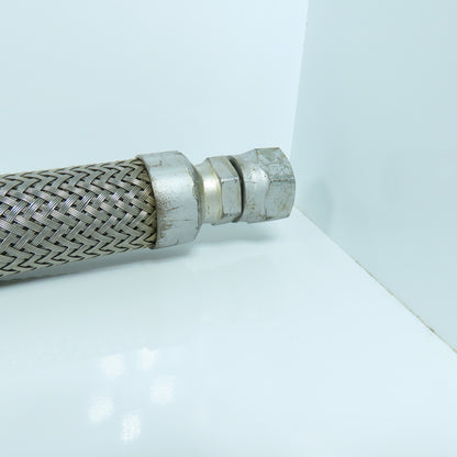 5/8" Stainless Steel Braided Hydraulic Hose 7/16" Swivel Female 36" OAL